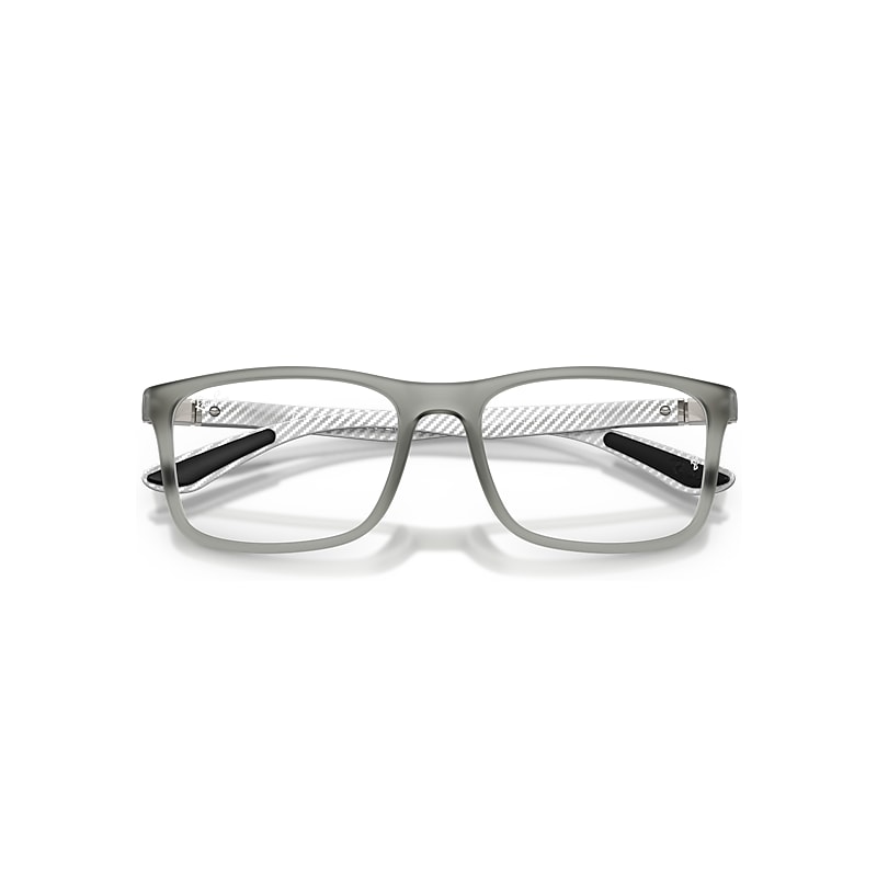 Ray-Ban Rb8908 Optics Optical Matte Gunmetal Frame Clear Lenses Polarized 53-18