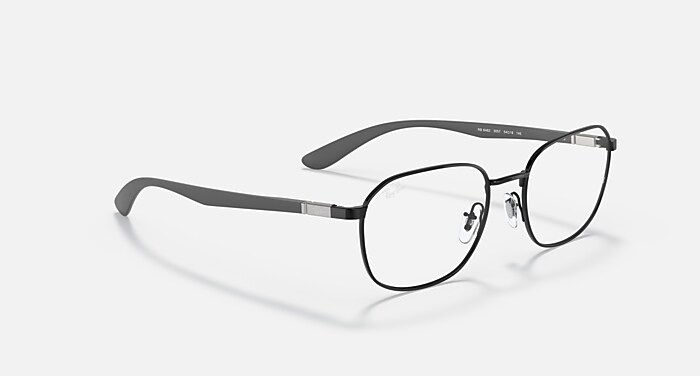 RB6462 OPTICS Eyeglasses with Black and Clear (52-19) - RB6462