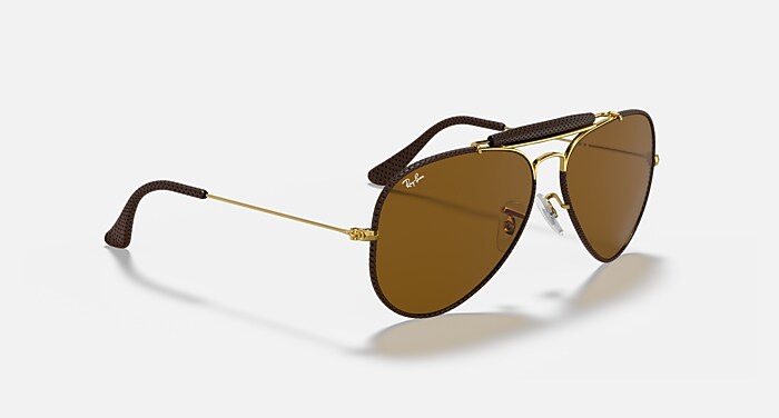 AVIATOR CRAFT Sunglasses in Brown and B-15 Brown - RB3422Q | Ray