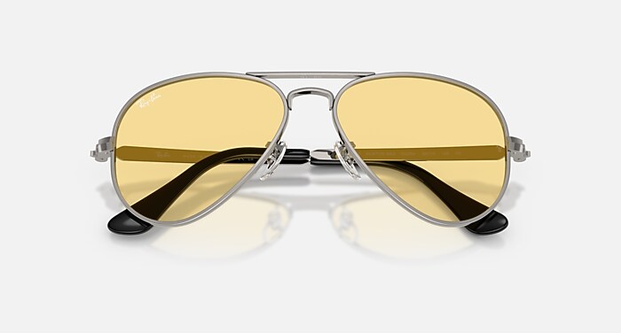 AVIATOR MAX SUMMER CAPSULE Sunglasses in Gunmetal and Yellow (58