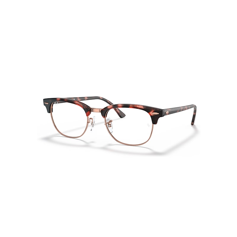 Ray-Ban Eyeglasses  Clubmaster Optics - Havana Frame Clear Lenses 49-21, RB5154