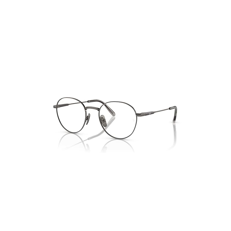 Ray-Ban David Titanium Optics  Gunmetal Fassung Klar Glas Polarisiert 51-20