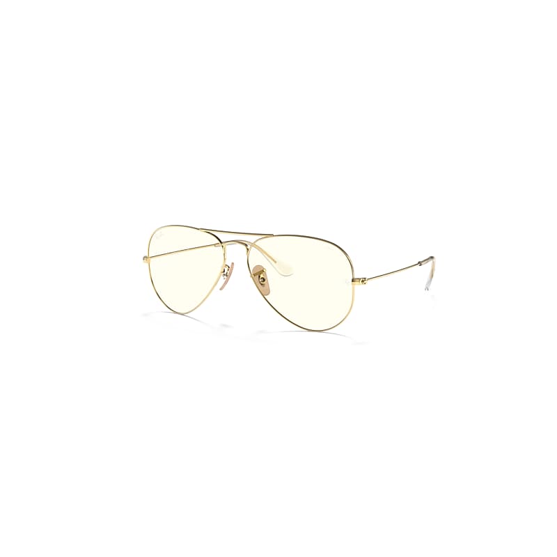 Ray-Ban AVIATOR CLEAR EVOLVE Solglasögon Arista guld Montura Grå Lentes 62-14