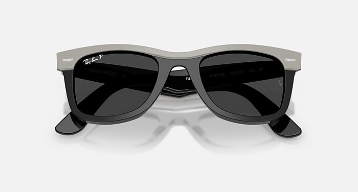 WAYFARER STREET NEAT Sunglasses in Grey On Black and Polarized