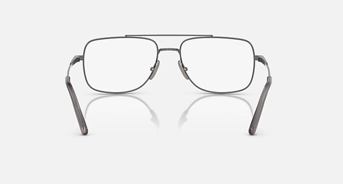 WILLIAM TITANIUM OPTICS メガネ ガンメタル と クリア (58-17