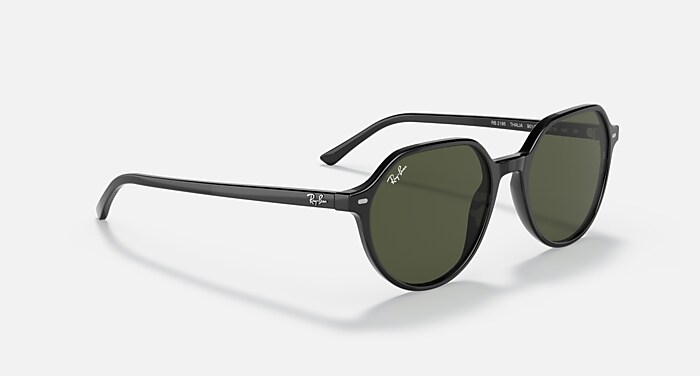 美品 Ray-Ban レイバン THALIA タリア サングラス べっ甲柄 THALIA サングラス ブラック と グリーン (53-18) - RB2195