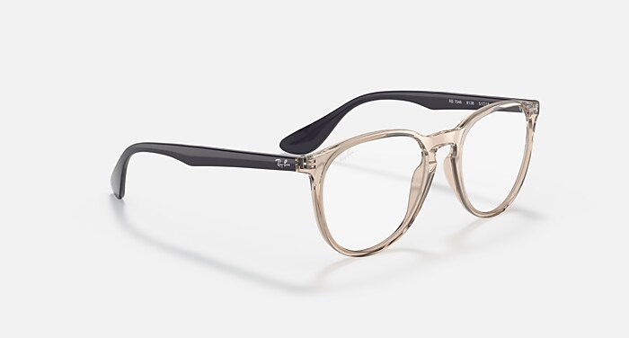 ERIKA OPTICS Eyeglasses with Transparent Brown Frame - RB7046
