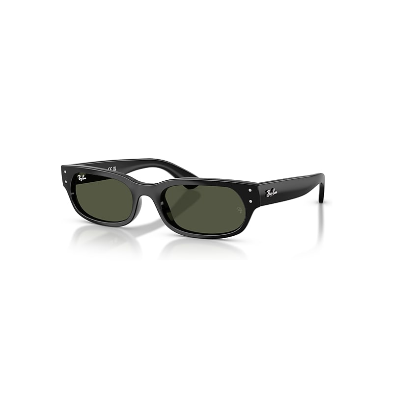 Ray - Ban Unisex Green Ray - Ban Rb2236 901/31 Sunglasses Acetate Black Geometric Normal - Image 2
