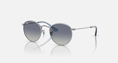 ROUND KIDS サングラス シルバー と グレー＆ブルー (44-19) - RB9547S