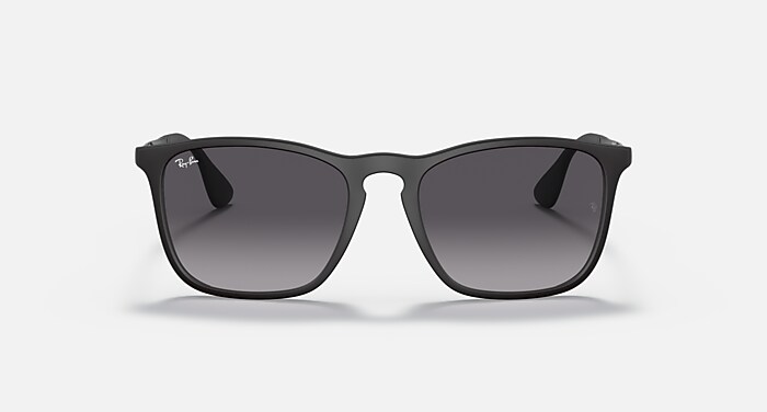 ブラックラウンドサングラス レイバン公式ストア】 Ray-Ban® CHRIS サングラス | ラバーブラック X