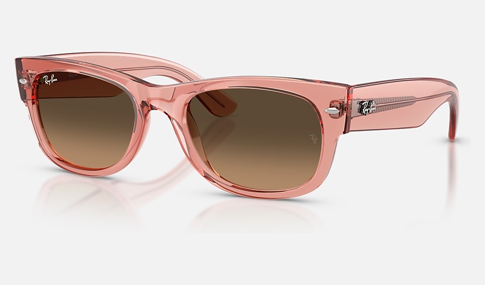 MEGA WAYFARER II サングラス トランスペアレントピンク と ライト