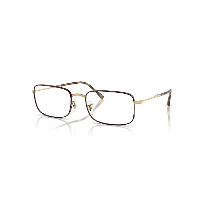 Ray-Ban Eyeglasses   Optics - Gold Frame Clear Lenses Polarized 56-20, RB3746V