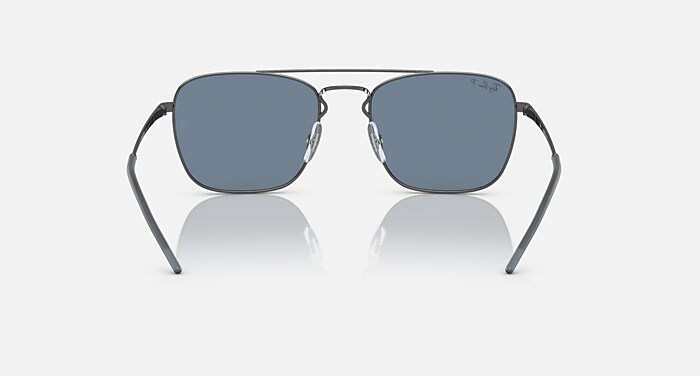 RB3588 Polarized Sunglasses in Gunmetal and Dark Blue Polarized