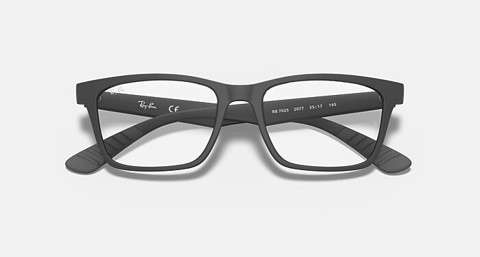 RB7025 OPTICS Polarized Eyeglasses with Black and Clear (55-17