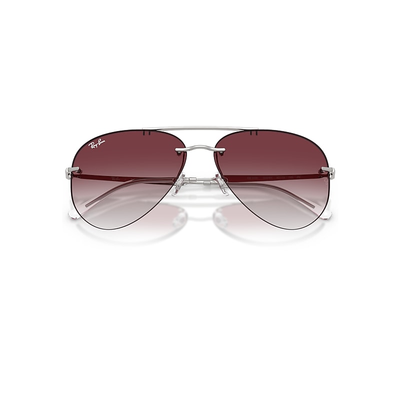 Ray-Ban Rb3791 Sunglasses Silver Frame Violet Lenses 59-14