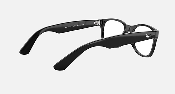 NEW WAYFARER OPTICS メガネ ブラック と クリア (54-18) - RB5184F