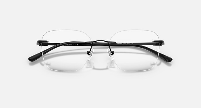 RB8783D TITANIUM OPTICS メガネ ブラック と クリア (52-17