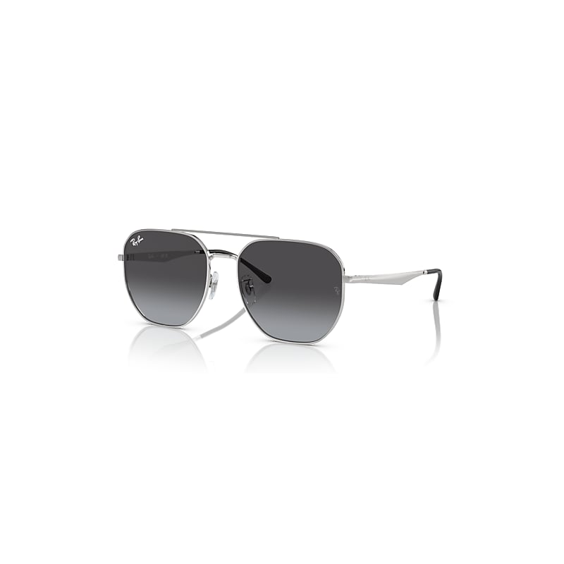 Ray-Ban Rb3724d Sunglasses Silver Frame Grey Lenses 59-18
