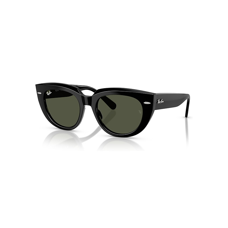 Ray - Ban Women's Black/Green Rb2286 Doreen 901/31 Woman Sunglasses Acetate G15 Squared Normal - Image 3