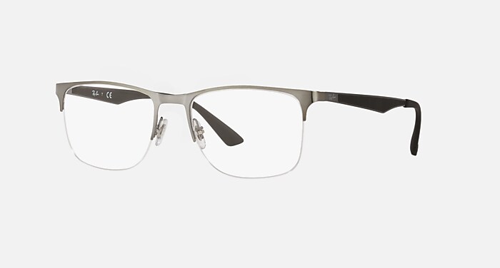 RB6362 OPTICS Polarized Eyeglasses with Gunmetal and Clear (55-19