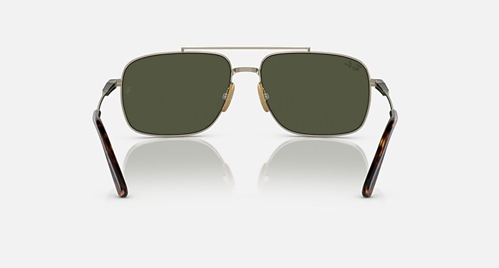 MICHAEL TITANIUM Sunglasses in Arista Gold and Green - RB8096