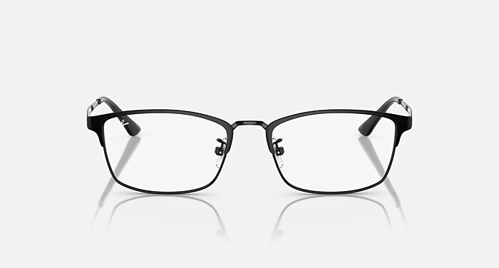 RB8772D OPTICS TITANIUM メガネ ブラック と クリア (56-18