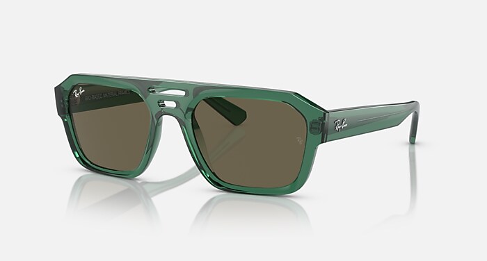 KILIANE BIO-BASED Sunglasses in Black and Dark Green (54-21