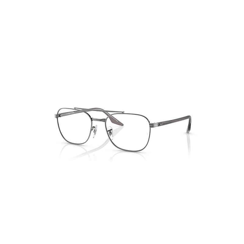Ray-Ban Eyeglasses  Rb6485 Optics - Grey On Transparent Frame Clear Lenses Polarized 55-19, RX6485
