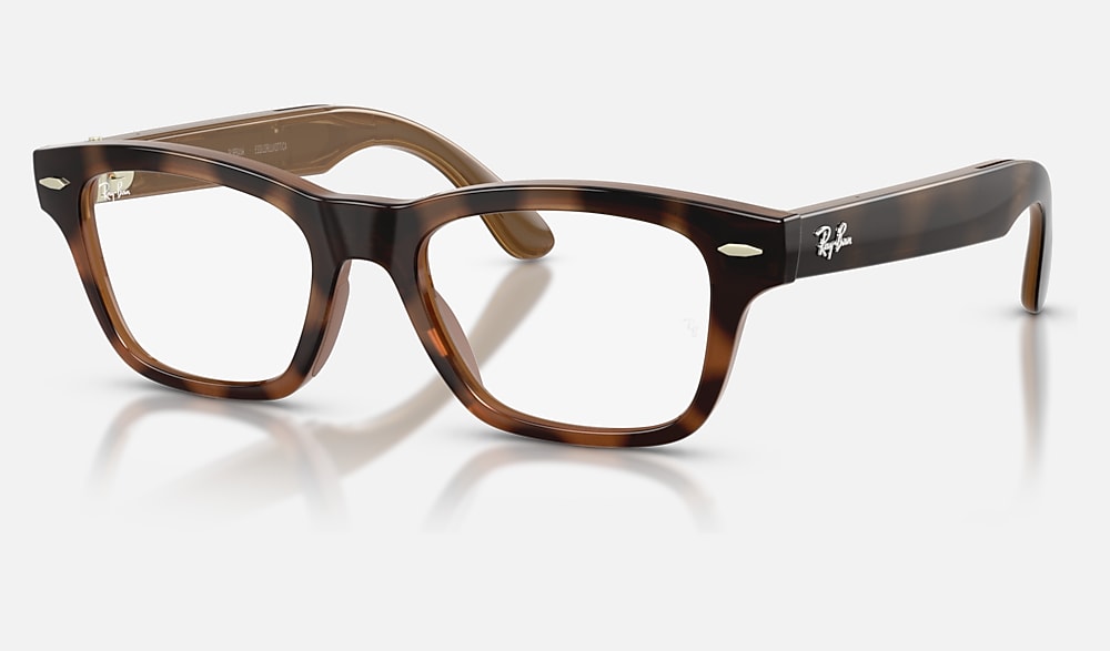 RAY-BAN META AUDIO BURBANK AI Glasses in Havana and Clear/Brown