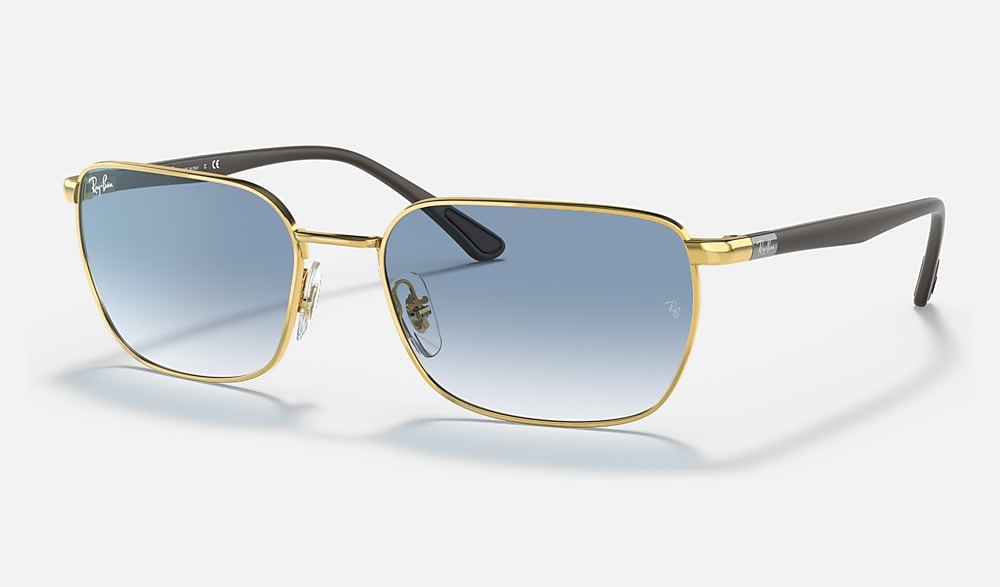 RB3684 Sunglasses in Arista Gold and Light Blue (58-18) - RB3684
