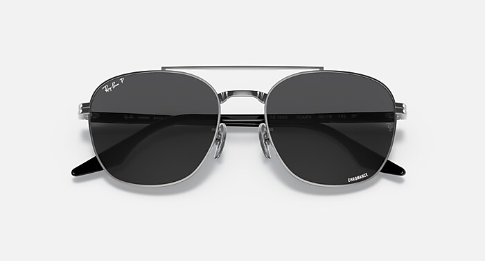 RB3688 POLARIZED+ LENSES Sunglasses in Gunmetal and Dark Grey