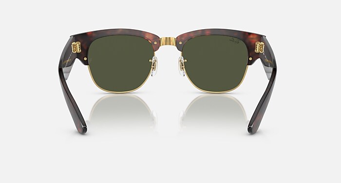 MEGA CLUBMASTER Sunglasses in Tortoise On Gold and G-15  display picture 3