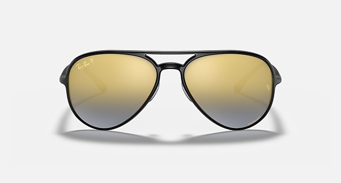 RB4320 POLARIZED+ LENSES Polarized Sunglasses in Black and Blue