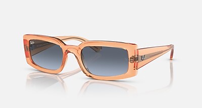 KILIANE BIO-BASED Sunglasses in Transparent Orange and Blue/Grey