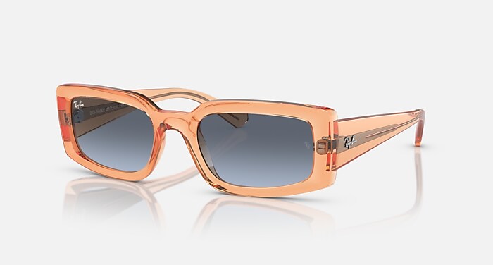 KILIANE BIO-BASED Sunglasses in Transparent Orange and Blue/Grey