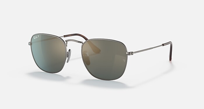FRANK TITANIUM Sunglasses in Gunmetal and Crystal Blue Polarized