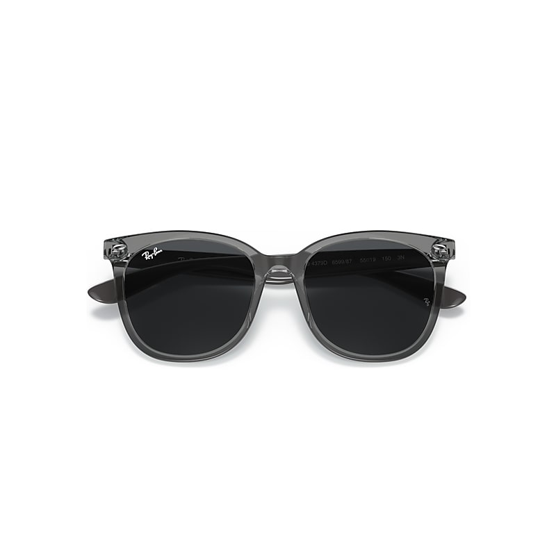 RB4379D Sunglasses in Transparent Grey and Dark Grey (55-19