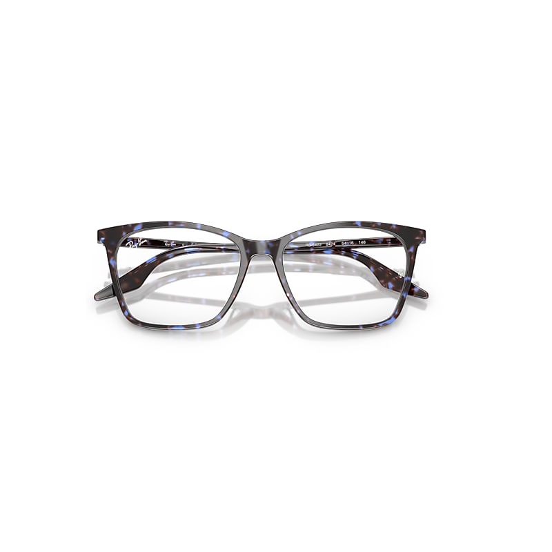 Ray-Ban Rb5422 Optics Optical Havana Blue Turtle Frame Clear Lenses Polarized 52-16