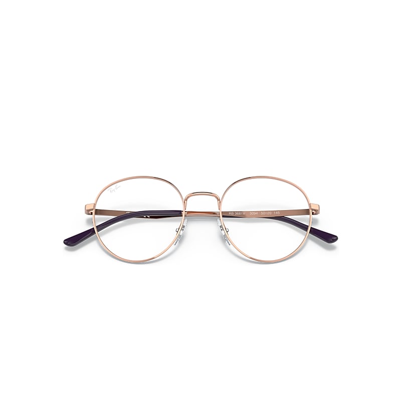 Ray-Ban Rb3681 Optics Optical Gold Frame Clear Lenses 48-20