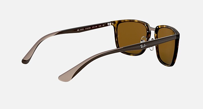 RB4303 Polarized Sunglasses in Light Havana and Brown Polarized