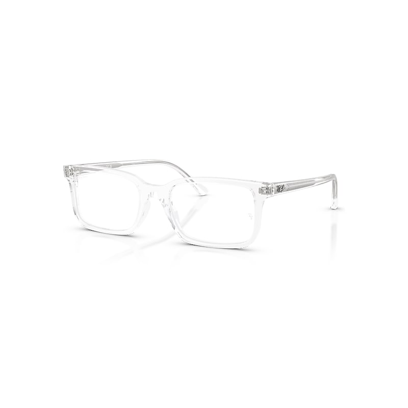 Ray-Ban Eyeglasses Unisex Rb5445 Optics - Transparent Frame Transparent Lenses Polarized 52-19