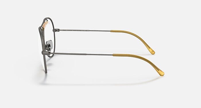 RB8063 TITANIUM OPTICS Eyeglasses with Grey and Clear (55-16