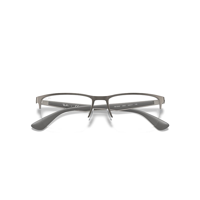 Ray-Ban Rb6335 Optics Eyeglasses Grey Frame Clear Lenses Polarized 58-17