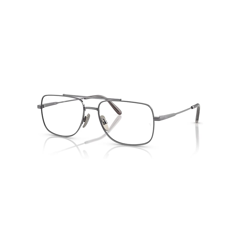 Ray-Ban Eyeglasses  William Titanium Optics - Gunmetal Frame Clear Lenses Polarized 56-17, RB8797