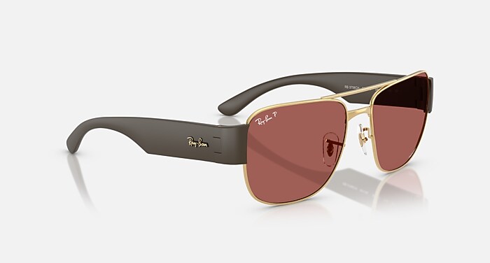 RB3756 POLARIZED+ LENSES Sunglasses in Arista Gold and Wine