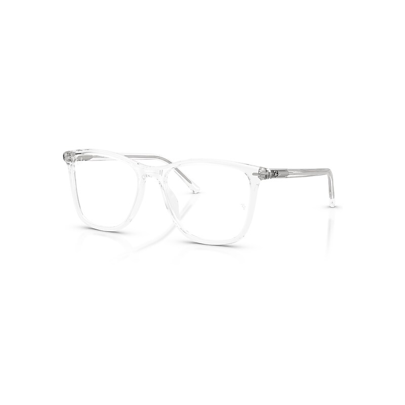 Ray-Ban Eyeglasses Unisex Rb5455 Optics - Transparent Frame Transparent Lenses Polarized 52-17