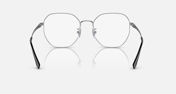 RB6482 OPTICS メガネ シルバー と クリア (55-20) - RB6482D