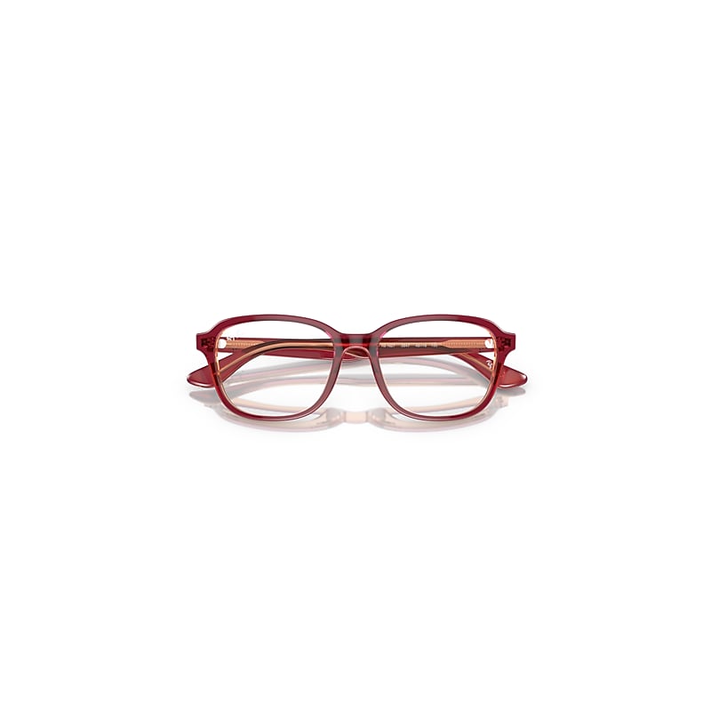Ray-Ban Rb1627 Optics Kids Optical Top Red & Violet & Orange Frame Clear Lenses Polarized 46-16