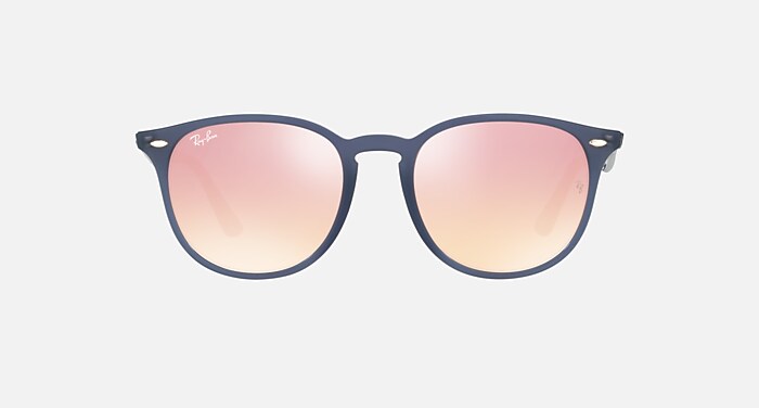 RB4259F Sunglasses in Blue and Pink Gradient Mirror (53-20