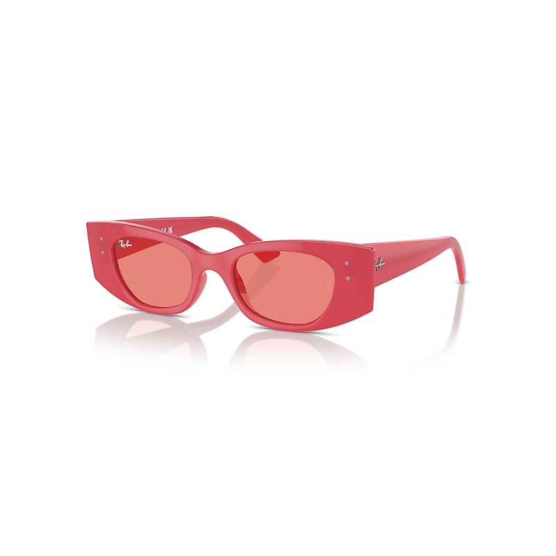 Ray-Ban Sunglasses  Kat Bio-Based - Red Cherry Frame Pink Lenses 49-20, RB4427